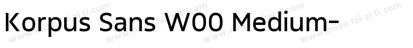 Korpus Sans W00 Medium字体转换